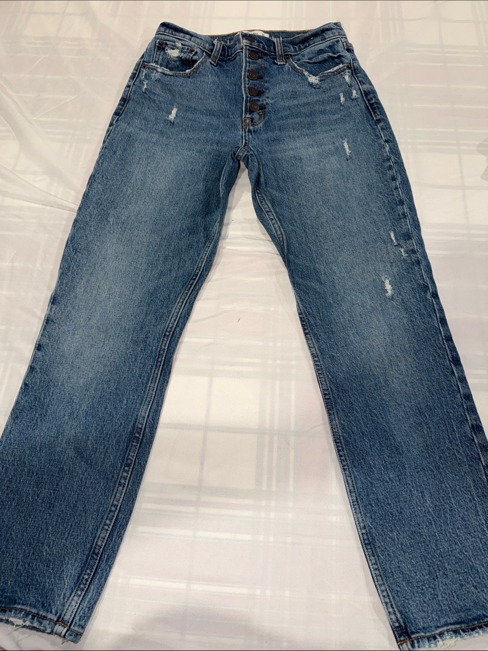 Abercrombie & Fitch mom high rise Jeans - Faded Blue Wash